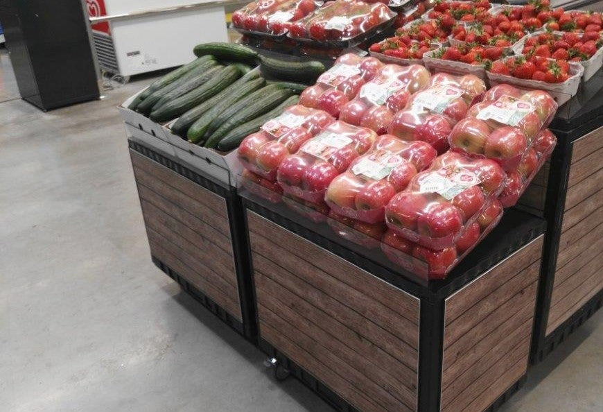 Smart-Display Druck EDEKA schwarz 55 cm mit Kufen