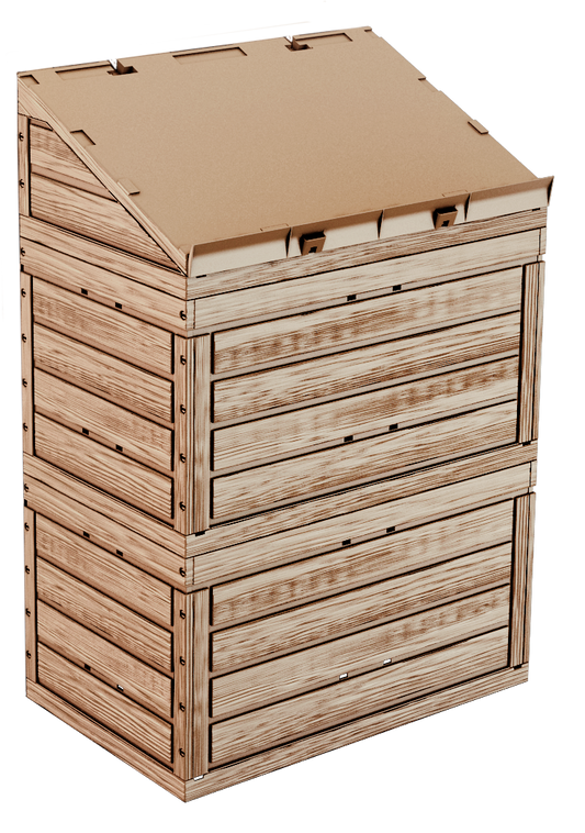 Display in Holzoptik 1er Block 87,8x37 cm