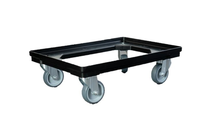 Rollwagen schwarz 61x41 cm