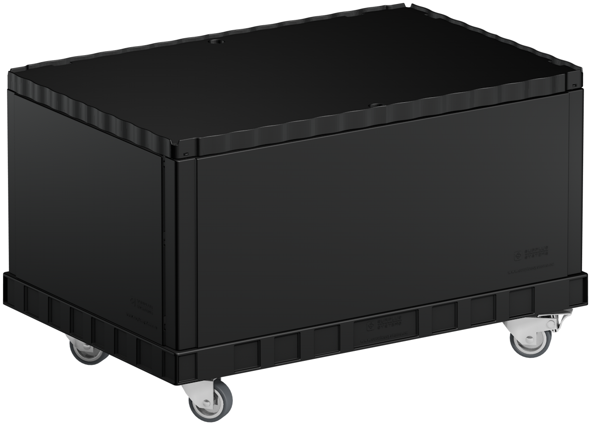Smart-Display schwarz 40 cm ohne Logo/Druck auf Rollen