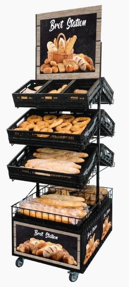 Klappbox schwarz 60x40x11 cm