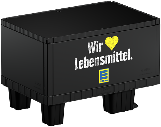 Smart-Display Druck EDEKA  schwarz 40 cm mit Kufen