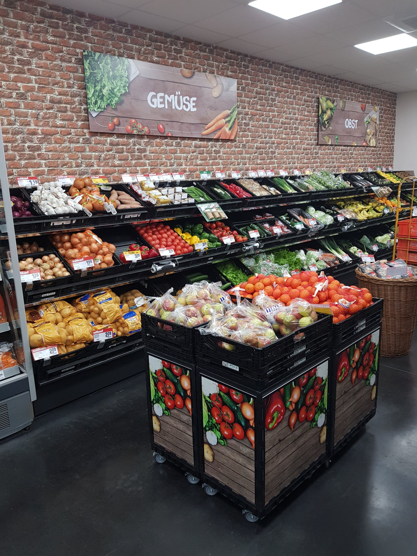 Smart-Display schwarz 75 cm ohne Logo/Druck mit Kufen