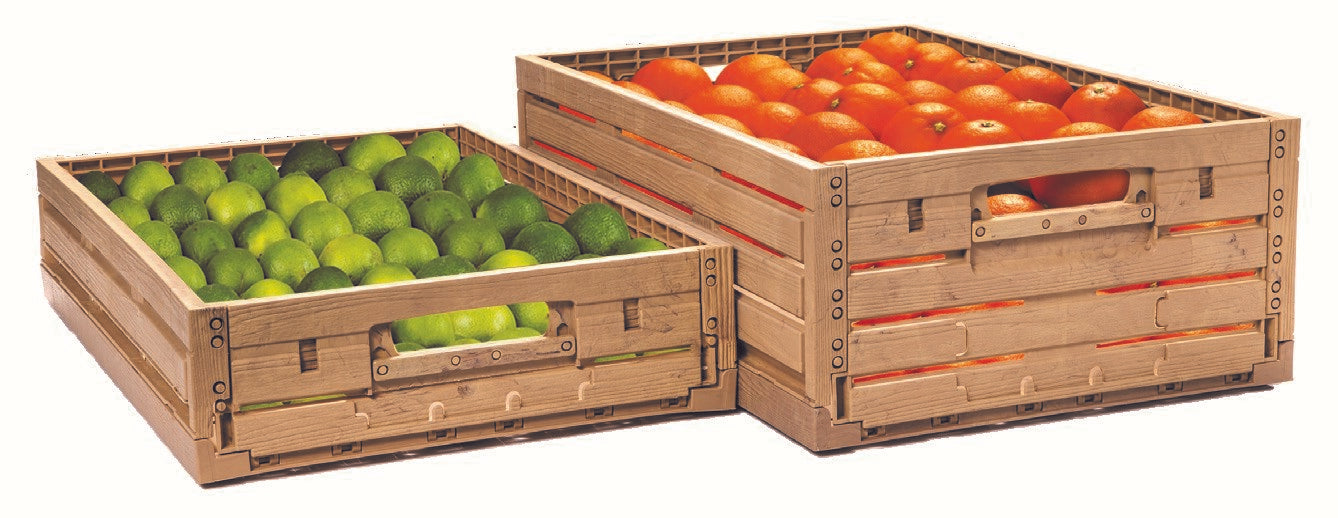 Klappbox in Holzoptik 60x40x12 cm
