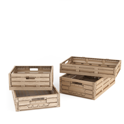 Klappbox in Holzoptik 60x40x19 cm
