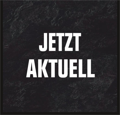 Promotion-Einschieber breit 2er-Set, Front "JETZT AKTUELL" / Rückseite Holzoptik