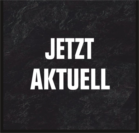 Promotion-Einschieber breit 2er-Set, Front "JETZT AKTUELL" / Rückseite Holzoptik