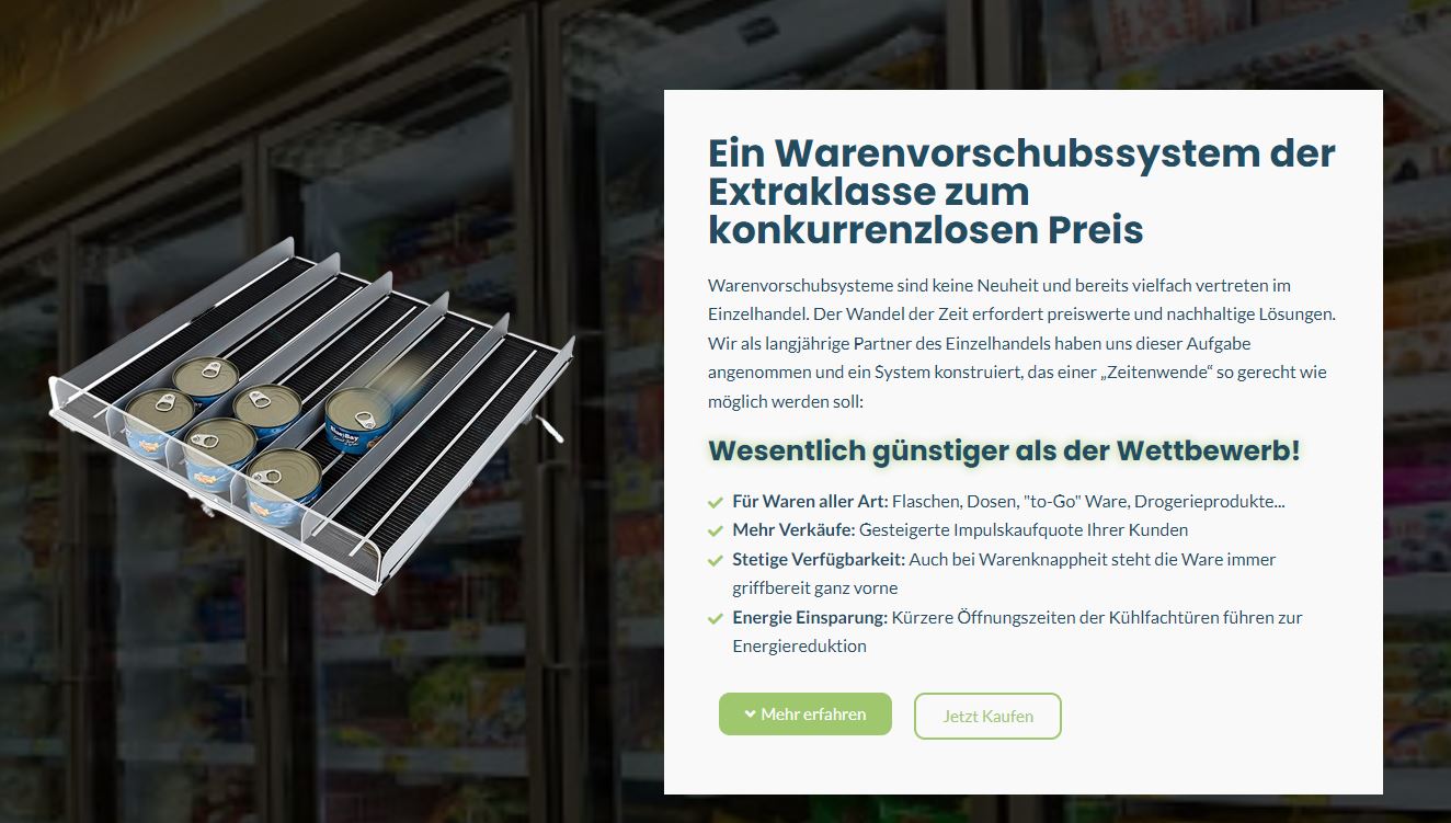 Eco Shelf Warenvorschubsystem 62x39 cm