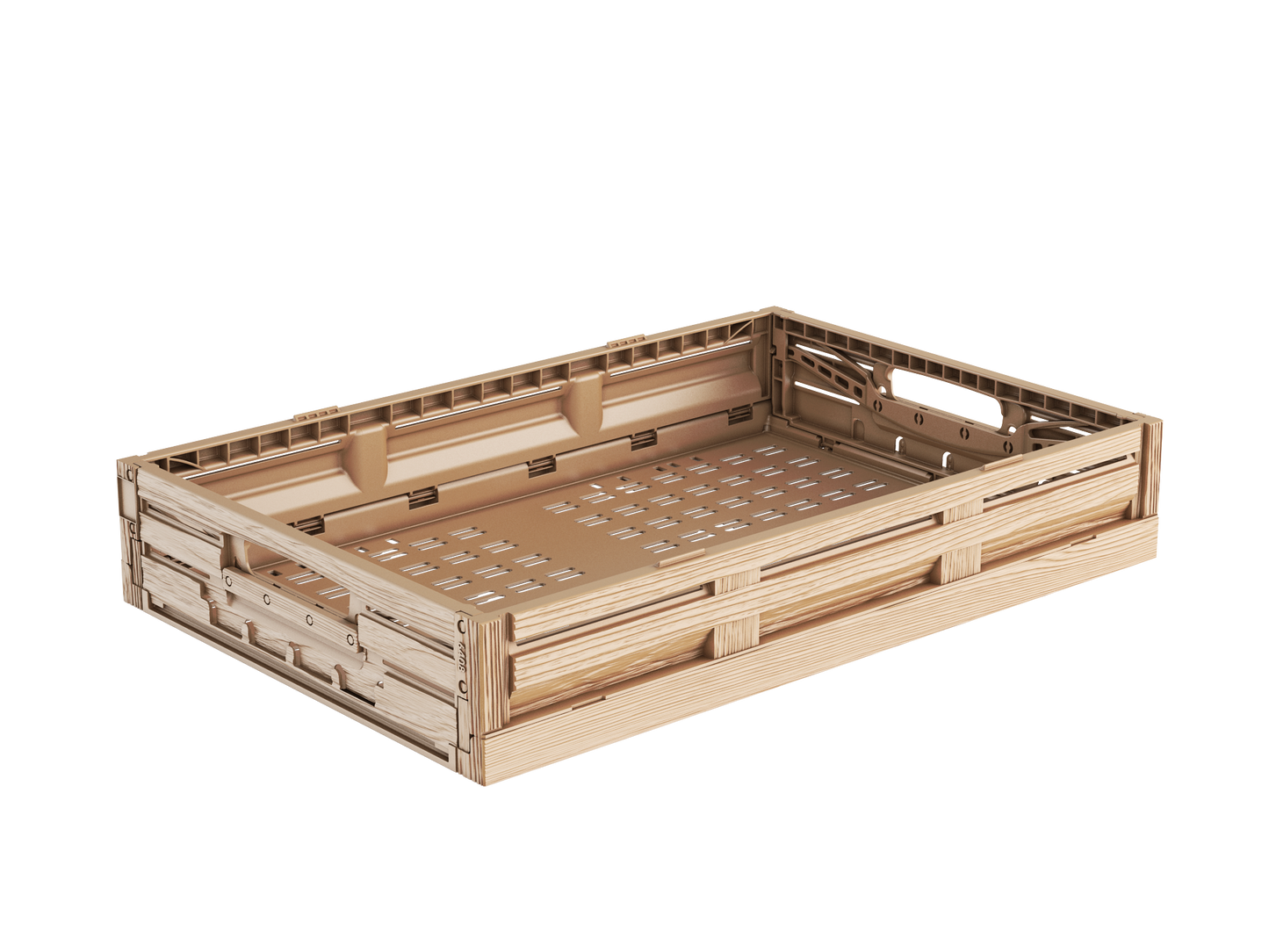 Klappbox in Holzoptik 60x40x12 cm