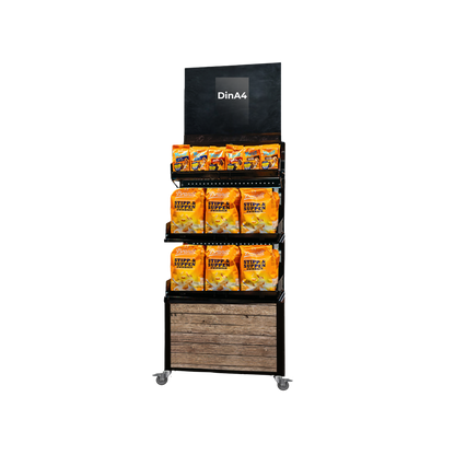 Mobiler Verkaufsständer Concept Trockensortiment (für niedrige Gondelköpfe)