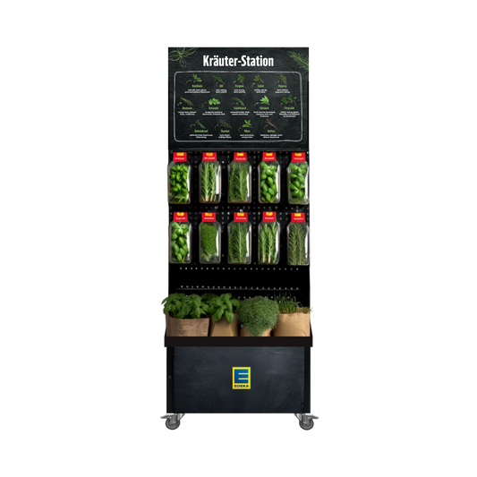 Mobiler Verkaufsständer Concept, Schnitt- und Topfkräuter
