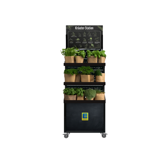 Mobiler Verkaufsständer Concept, Topfkräuter