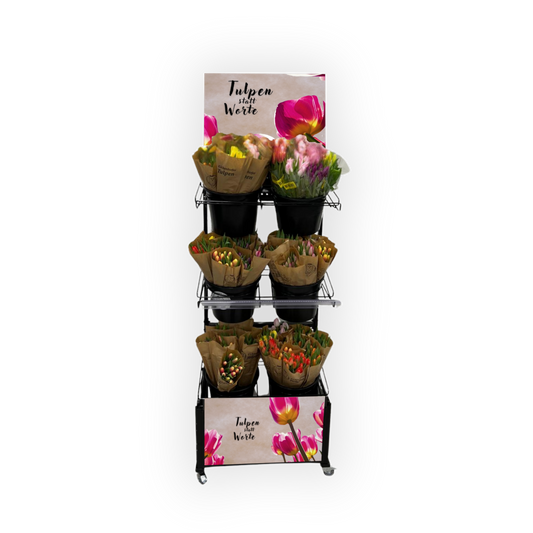Mobiler Verkaufsständer Concept, Tulpen
