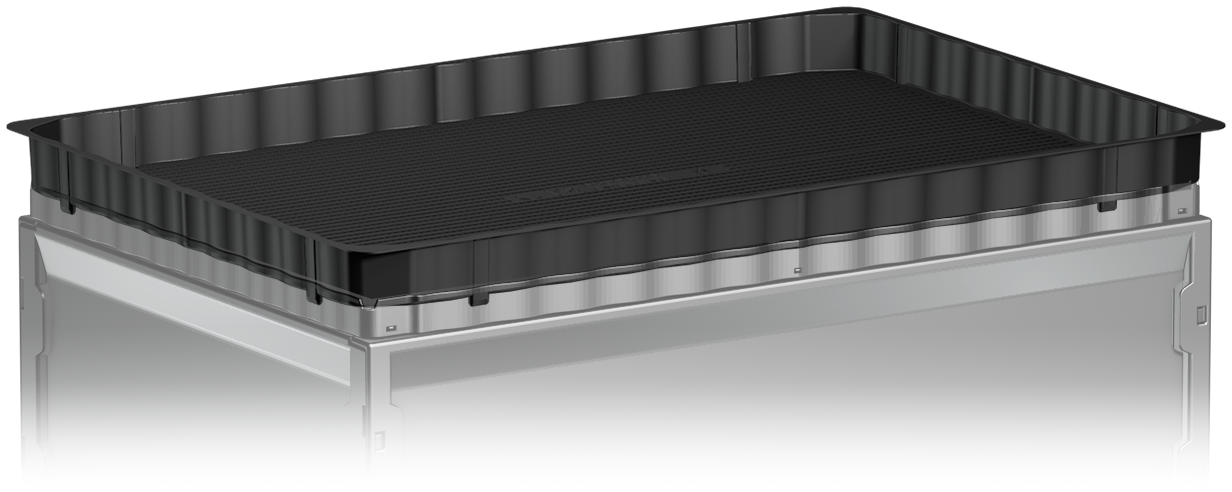 Blumenwanne schwarz 600 x 400 mm