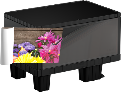 Smart-Display schwarz 40 cm ohne Logo/Druck auf Kufen