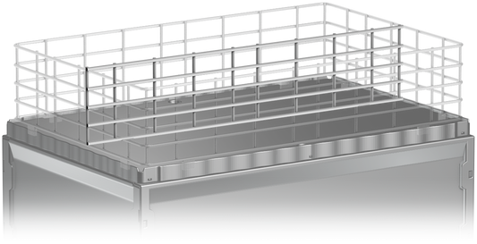 Metallabtrenner groß 59x15 cm für Metallkörbe