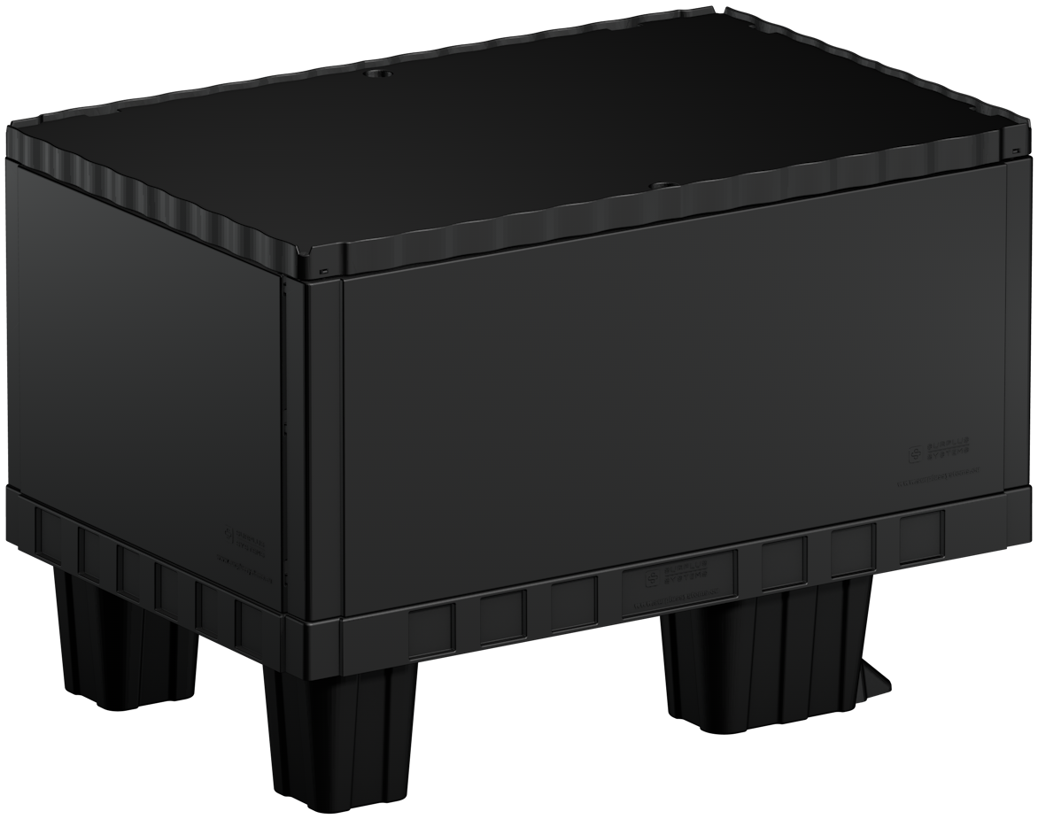 Smart-Display schwarz 40 cm ohne Logo/Druck auf Kufen