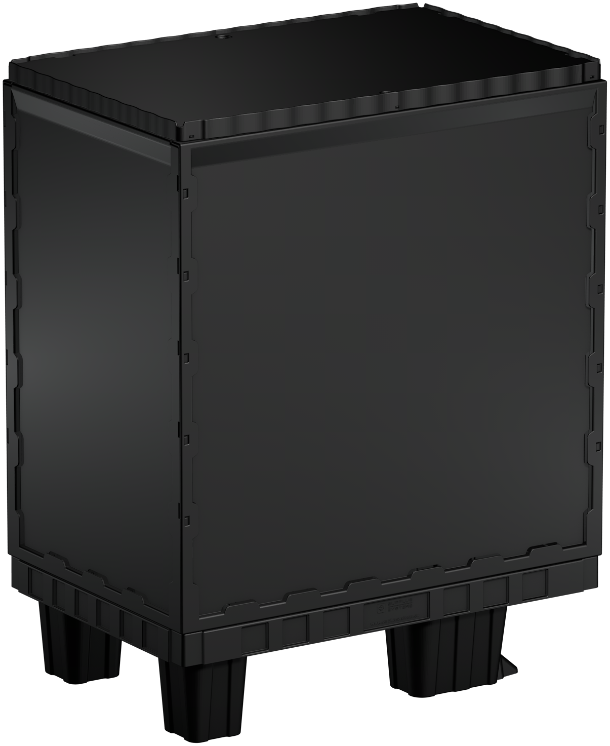 Smart-Display schwarz 75 cm ohne Logo/Druck mit Kufen