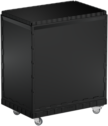 Smart-Display schwarz 75 cm ohne Logo/Druck mit Rollen