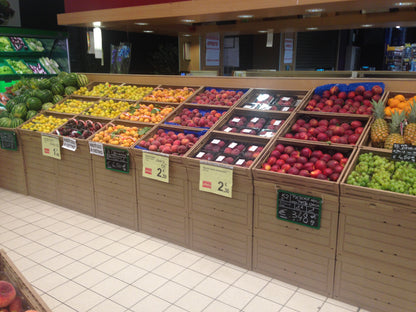 Display in Holzoptik 1er Block 87,8x37 cm