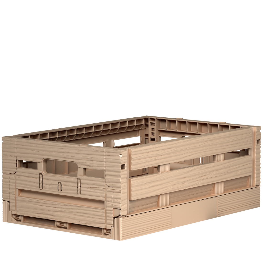1 Kiste klappbar in Holzoptik vielseitig einsetzbar 40 x 30 x 16,5 cm Gastlando 