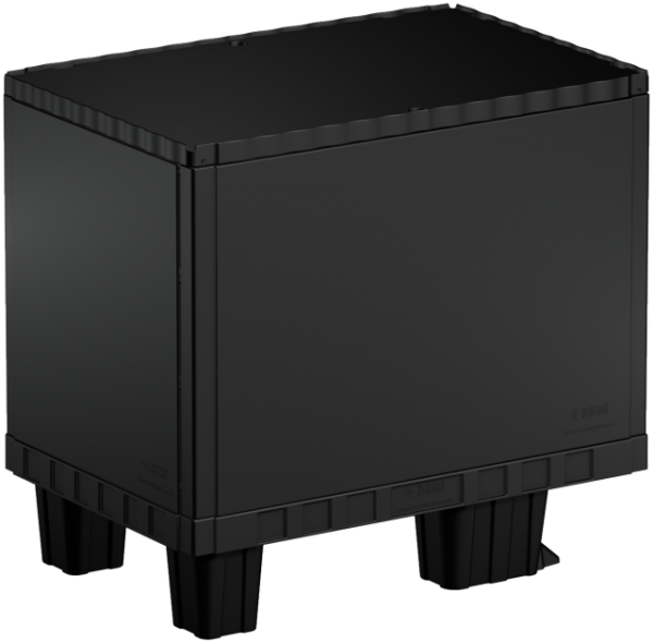 Smart-Display schwarz 55 cm ohne Logo/Druck mit Kufen